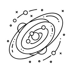 galaxy icon, galaxy vector illustration-simple illustration of galaxy, perfect for galaxy logos and icons