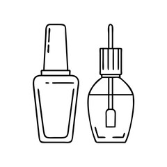 nail polish icon, nail polish vector illustration-simple illustration of nail polish, perfect for nail polish logos and icons