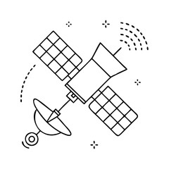 satellite icon, satellite vector illustration-simple illustration of satellite, perfect for satellite logos and icons