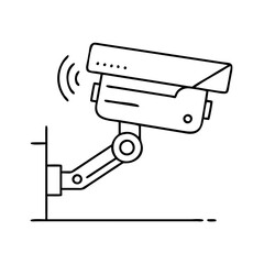 surveillance camera icon, surveillance camera vector illustration-simple illustration of surveillance camera, perfect for surveillance camera logos and icons