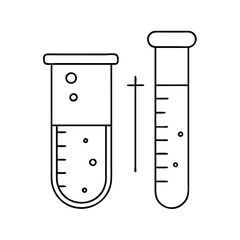 test tube icon, test tube vector illustration-simple illustration of test tube, perfect for test tube logos and icons