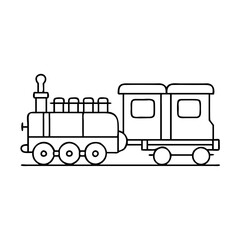 train set icon, train set vector illustration-simple illustration of train set, perfect for train set logos and icons