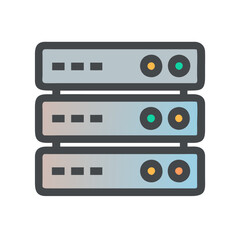  Blade Server Technology Icon