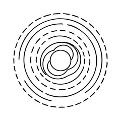 black hole icon, black hole vector illustration-simple illustration of black hole, perfect for black hole logos and icons