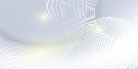 Abstract grey background with dynamic circle lines.