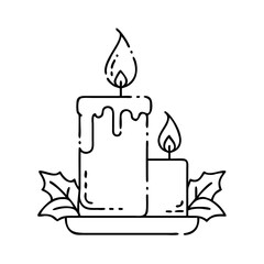 candle icon, candle vector illustration-simple illustration of candle, perfect for candle logos and icons