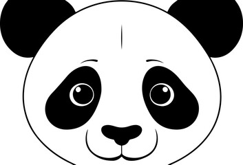 panda face vector art
