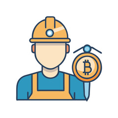  Cryptocurrency Miner Icon