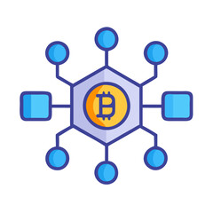 Crypto Node Technology Icon