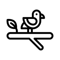 bird line icon