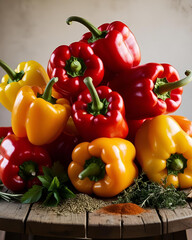 bell peppers, colorful bell peppers, fresh bell peppers, red bell pepper, green bell pepper, yellow bell pepper, orange bell pepper, bell pepper vegetables, bell pepper slices, healthy bell peppers, b