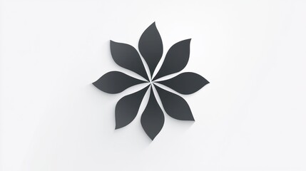 Abstract flower design on white background.  Possible use stock photo