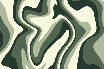 Vector Abstract Wavy Green Ar...