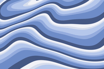 Vector Abstract Wavy Blue Pat...