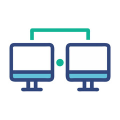  Dual Monitor Setup Icon
