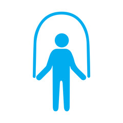 jump rope colored icon