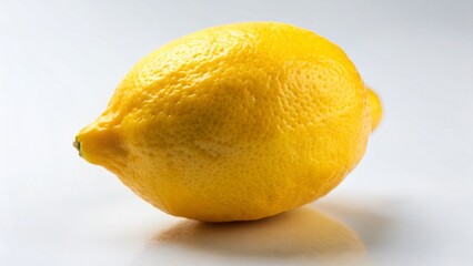 Freshly Picked Lemon Vibrant Yellow Citrus Fruit Against a Pristine White Background for Culinary Inspiration