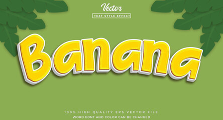 Banana text effect