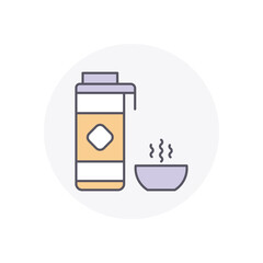 Thermos vector icon stock illustration