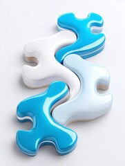 Obraz premium 3d render of a paragraph symbol