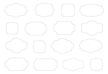 Obraz premium png decorative frame ornamental ornament decoration elegant border floral ornate frame greeting art certificate corner label menu card foliate flourish divider swash filigree invitation elegance style