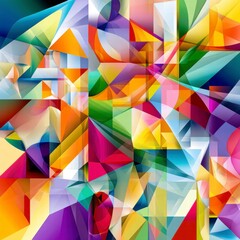 Obraz premium abstract background with triangles