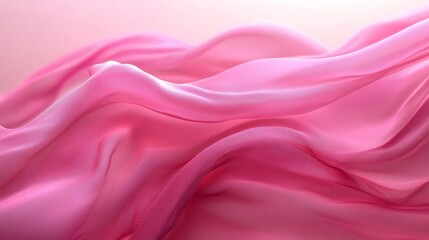 Fototapeta premium Pink Fabric Drape Abstract Texture Background