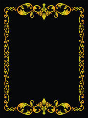 Gold Decorative Corner Frame for Luxury Use