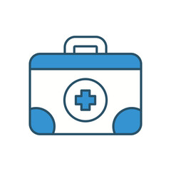 Medical Kit vector icon stock illustration