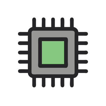  Stylish Microchip Icon Design