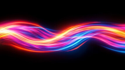 Naklejka premium Abstract Glowing Wave of Light and Energy