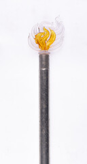  toy plastic torch isolated on white background