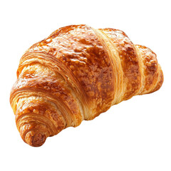 Delicious Freshly Baked Croissant with Golden Flaky Layers