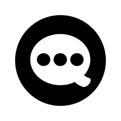 Buble Chat Messages Icon Vector