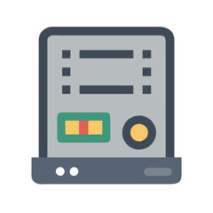 Fototapeta premium NAS Device Icon for Storage Solutions