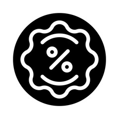 discount glyph icon