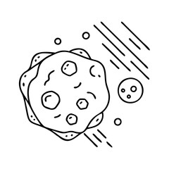 asteroid icon, asteroid vector illustration-simple illustration of asteroid, perfect for asteroid logos and icons