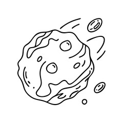 asteroid icon, asteroid vector illustration-simple illustration of asteroid, perfect for asteroid logos and icons