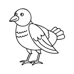 Obraz premium bird icon, bird vector illustration-simple illustration of bird, perfect for bird logos and icons