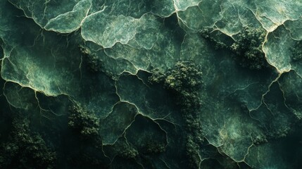 Dark Green Marble Texture Background