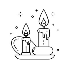candle icon, candle vector illustration-simple illustration of candle, perfect for candle logos and icons