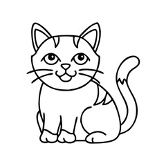 cat icon, cat vector illustration-simple illustration of cat, perfect for cat logos and icons