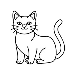 cat icon, cat vector illustration-simple illustration of cat, perfect for cat logos and icons