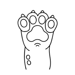 cat paw Copy icon, cat paw Copy vector illustration-simple illustration of cat paw Copy, perfect for cat paw Copy logos and icons