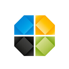 Colorful Geometric Shapes, logo business