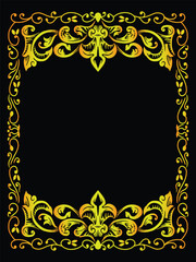 Royal Gold Frame for Formal Templates