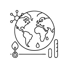 climate change symbol icon, climate change symbol vector illustration-simple illustration of climate change symbol, perfect for climate change symbol logos and icons
