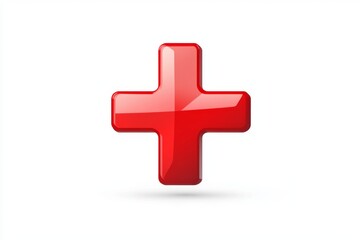 Fototapeta premium Red Plus Symbol Graphic Design