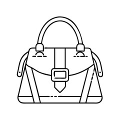 designer handbag icon, designer handbag vector illustration-simple illustration of designer handbag, perfect for designer handbag logos and icons