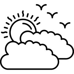 Sunny intervals icon